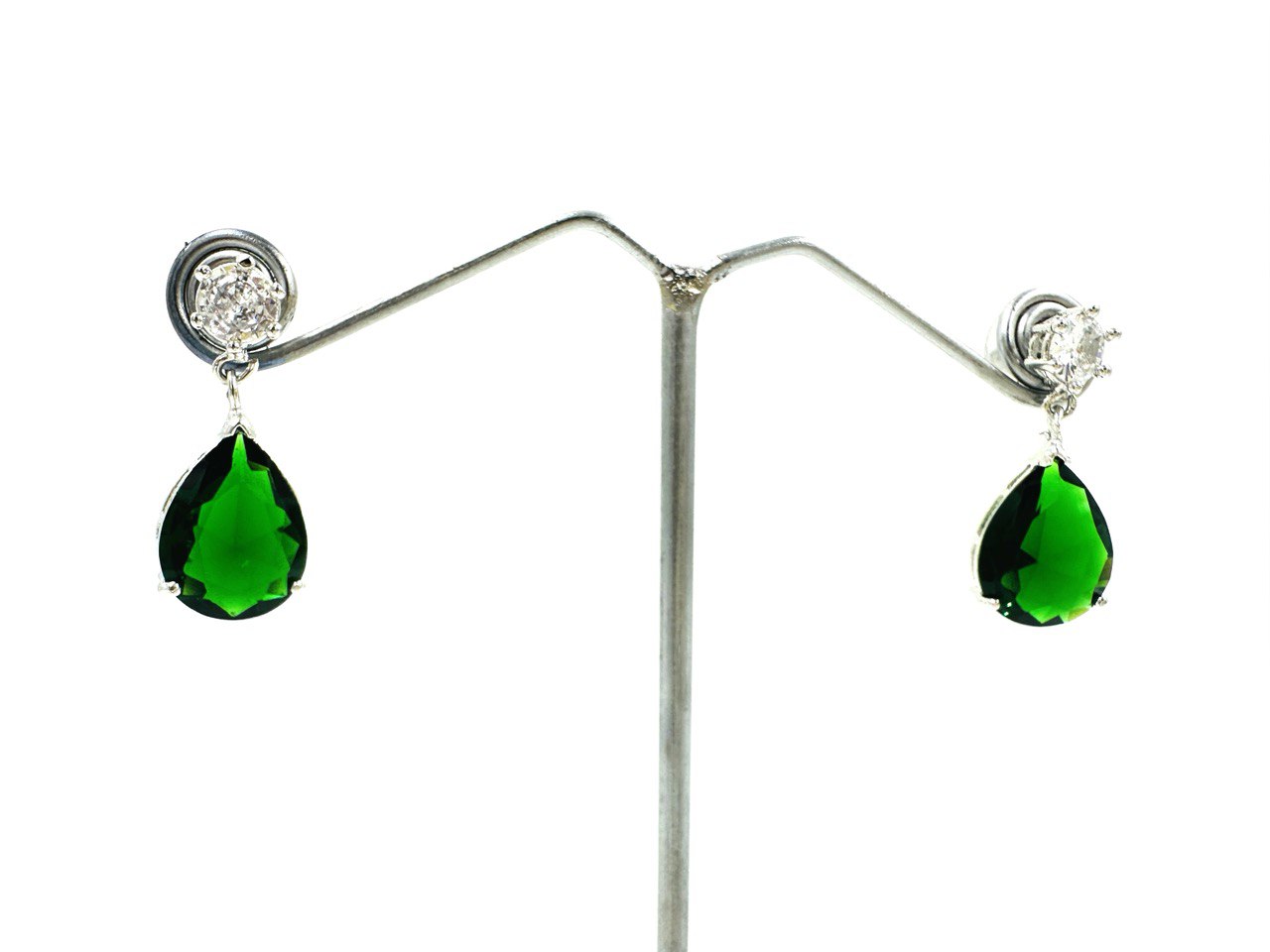 Green American diamond   dangler