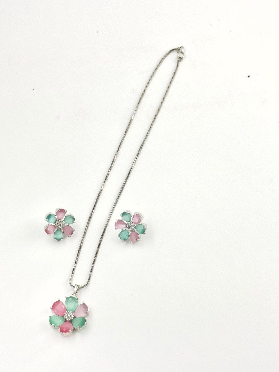 Multicolour  American Diamond Necklace  set