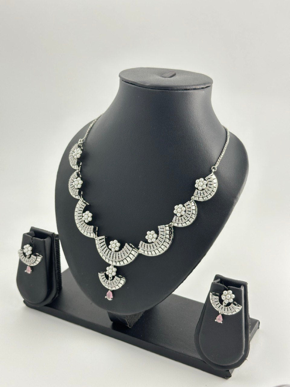 Rhodium   Necklace  set