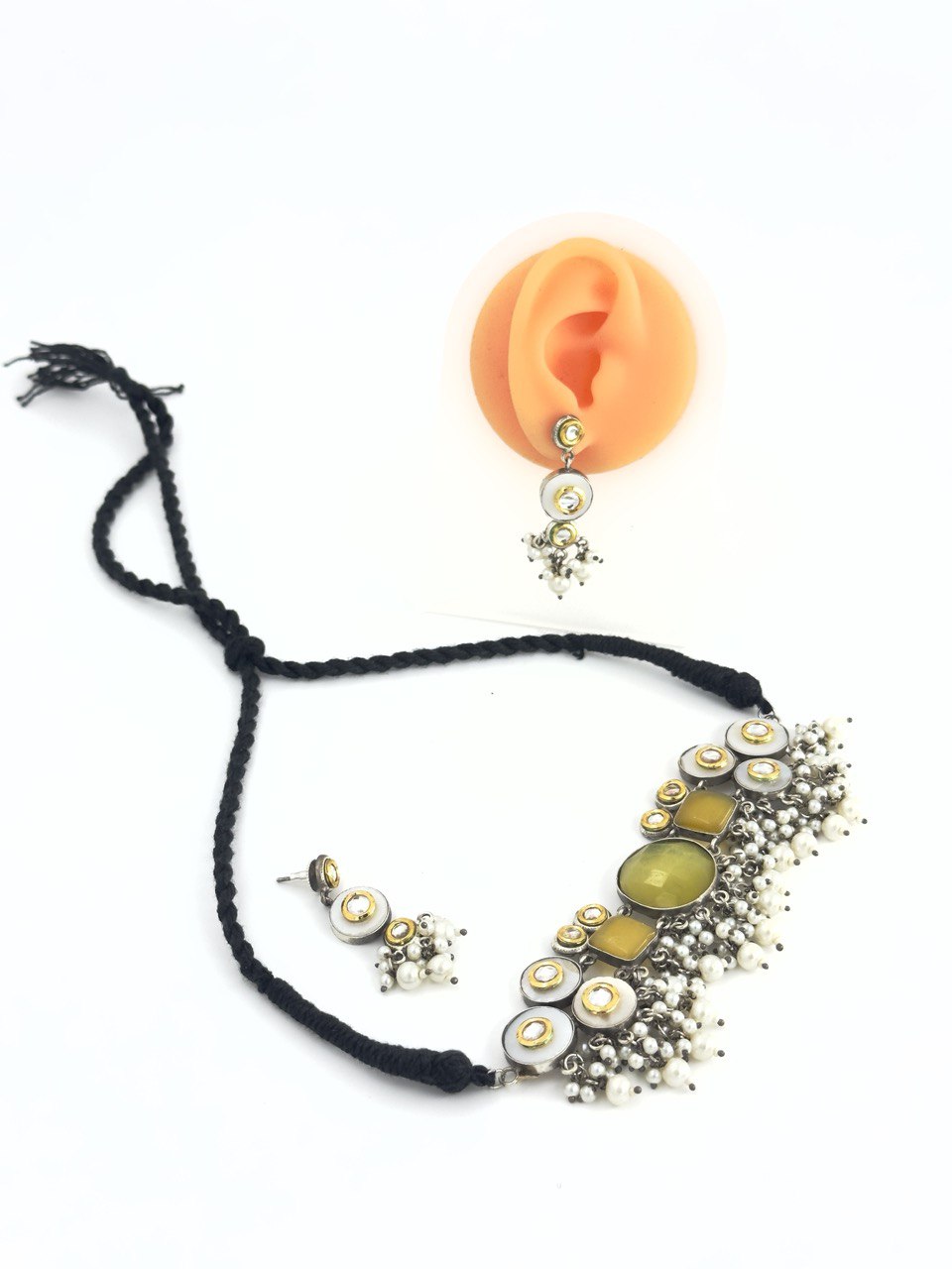 Yellow Antique  Necklace  set
