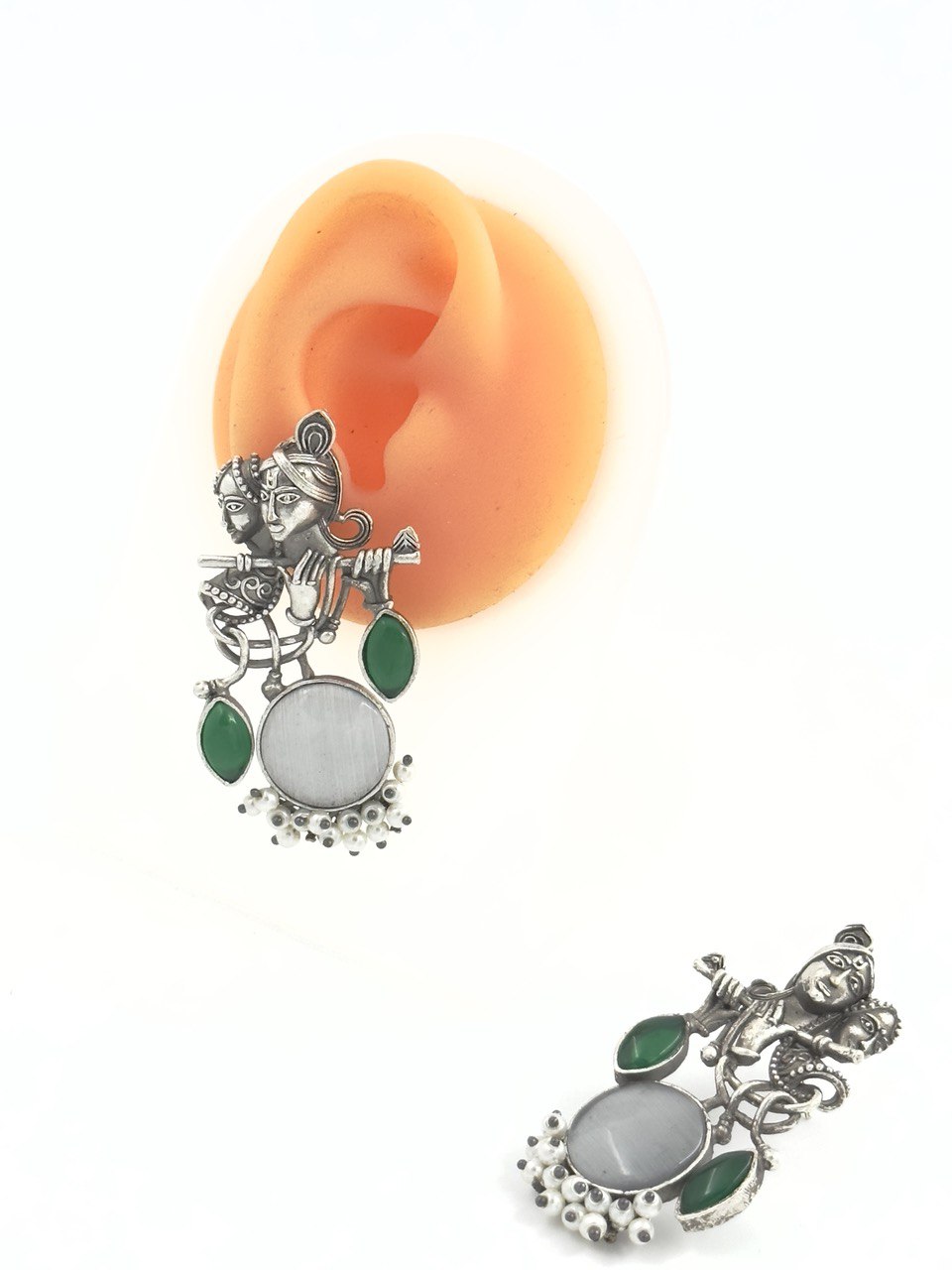 Multicolour Silver Antique dangler