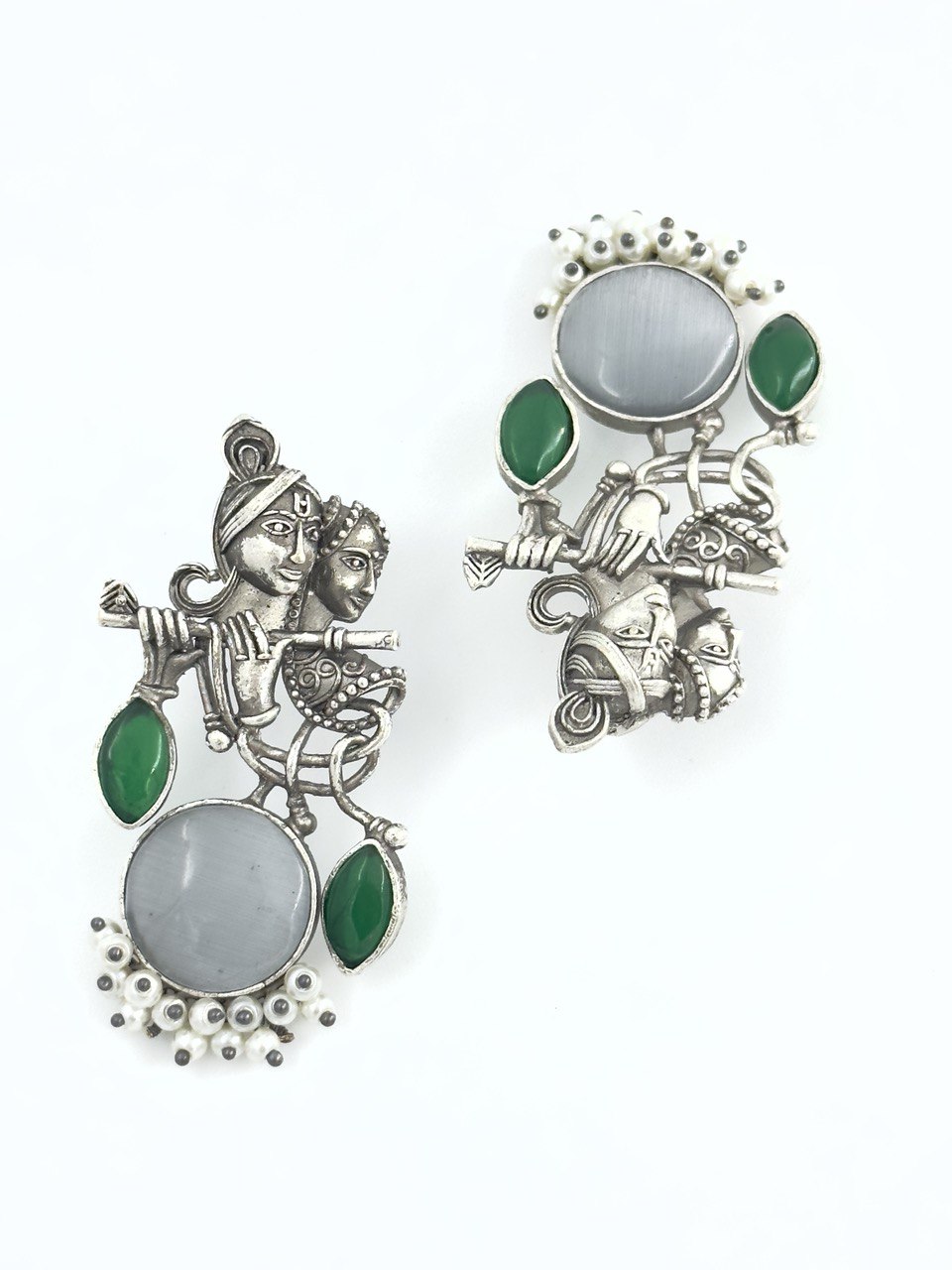 Multicolour Silver Antique dangler