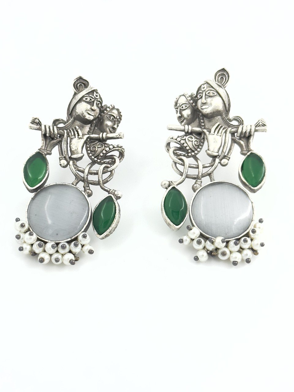 Multicolour Silver Antique dangler