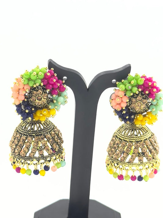 Multicolour  Krish Jhumkis