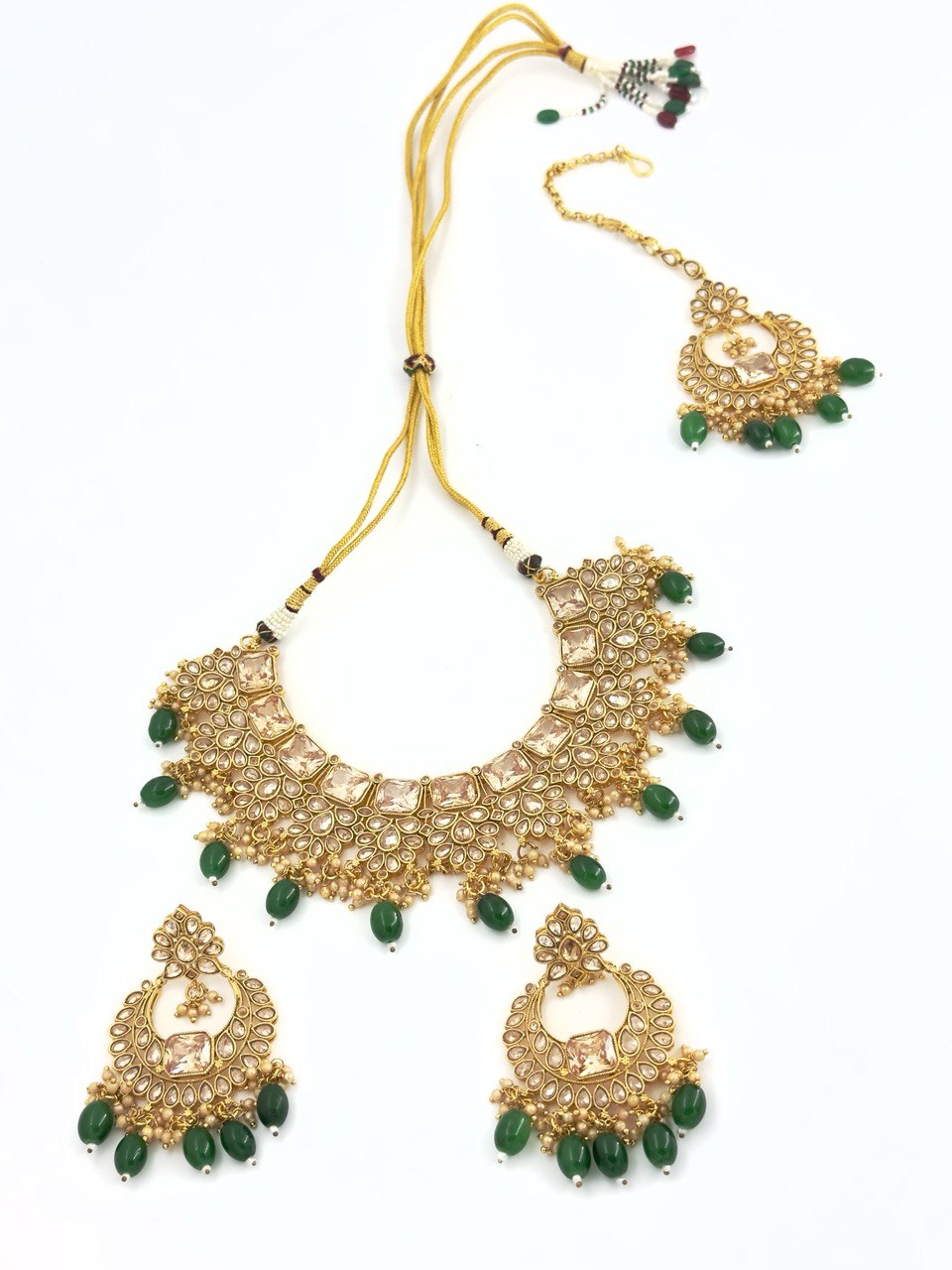 Green LCT AD   Necklace  set