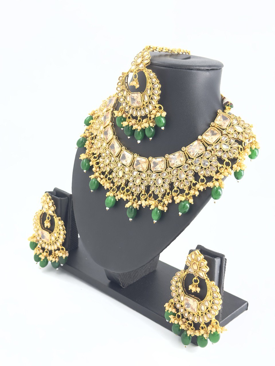 Green LCT AD   Necklace  set