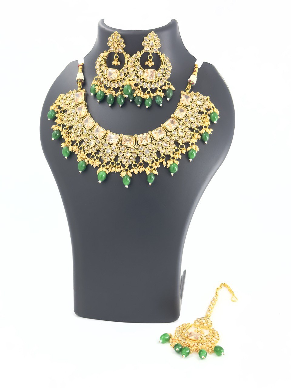 Green LCT AD   Necklace  set