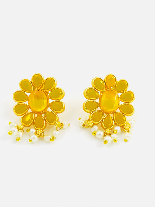 Yellow  Gold plated studs