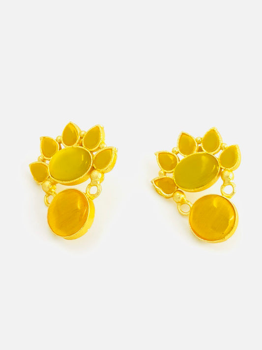 Yellow Gold plated studs