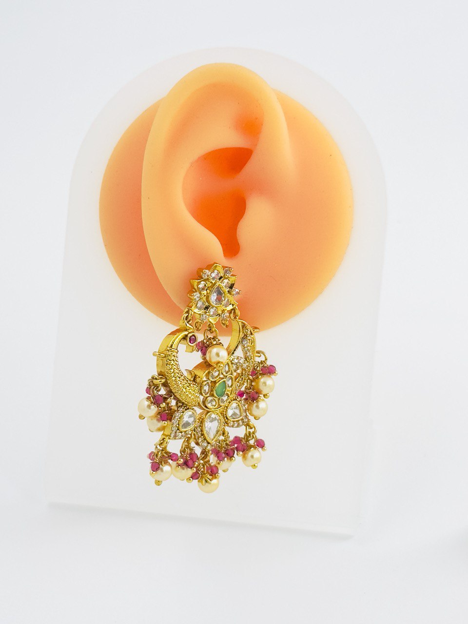 Rani  temple chandbali earrings