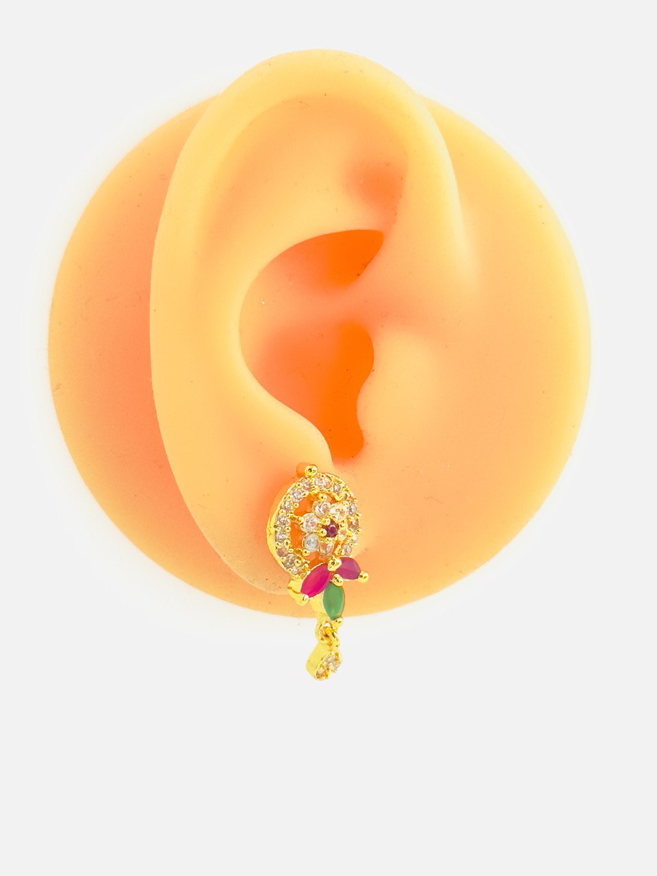 Multicolour  gold plated studs