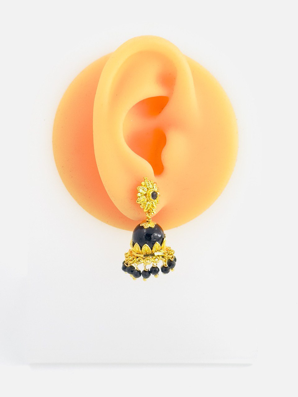 Black gold plated Jhumkis