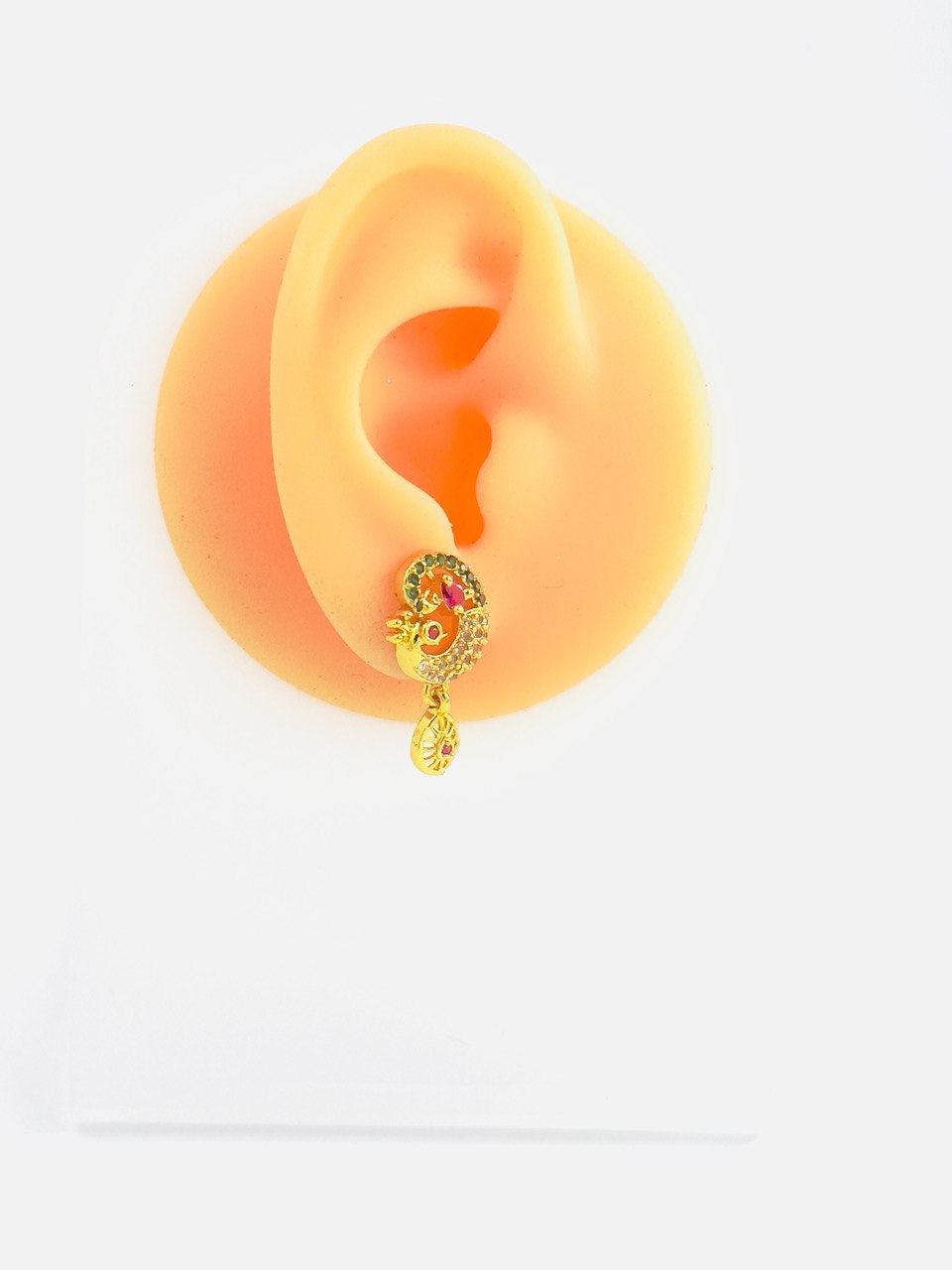 Multicolour  gold plated studs