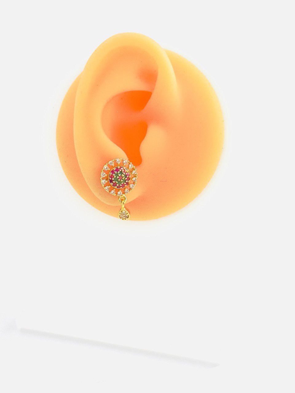 Multicolour  gold plated studs