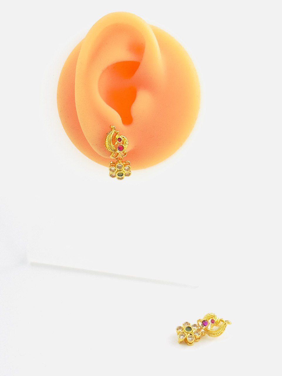 Multicolour  gold plated studs