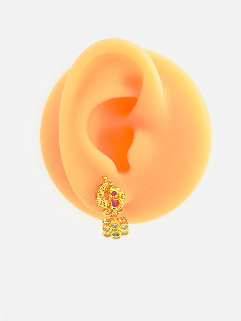 Multicolour  gold plated studs