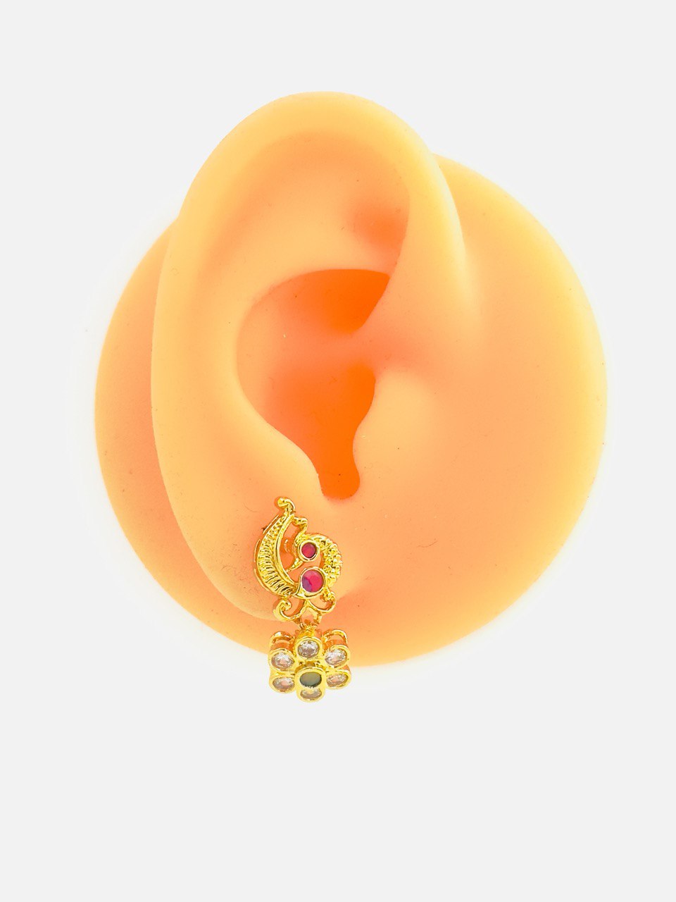 Multicolour  gold plated studs