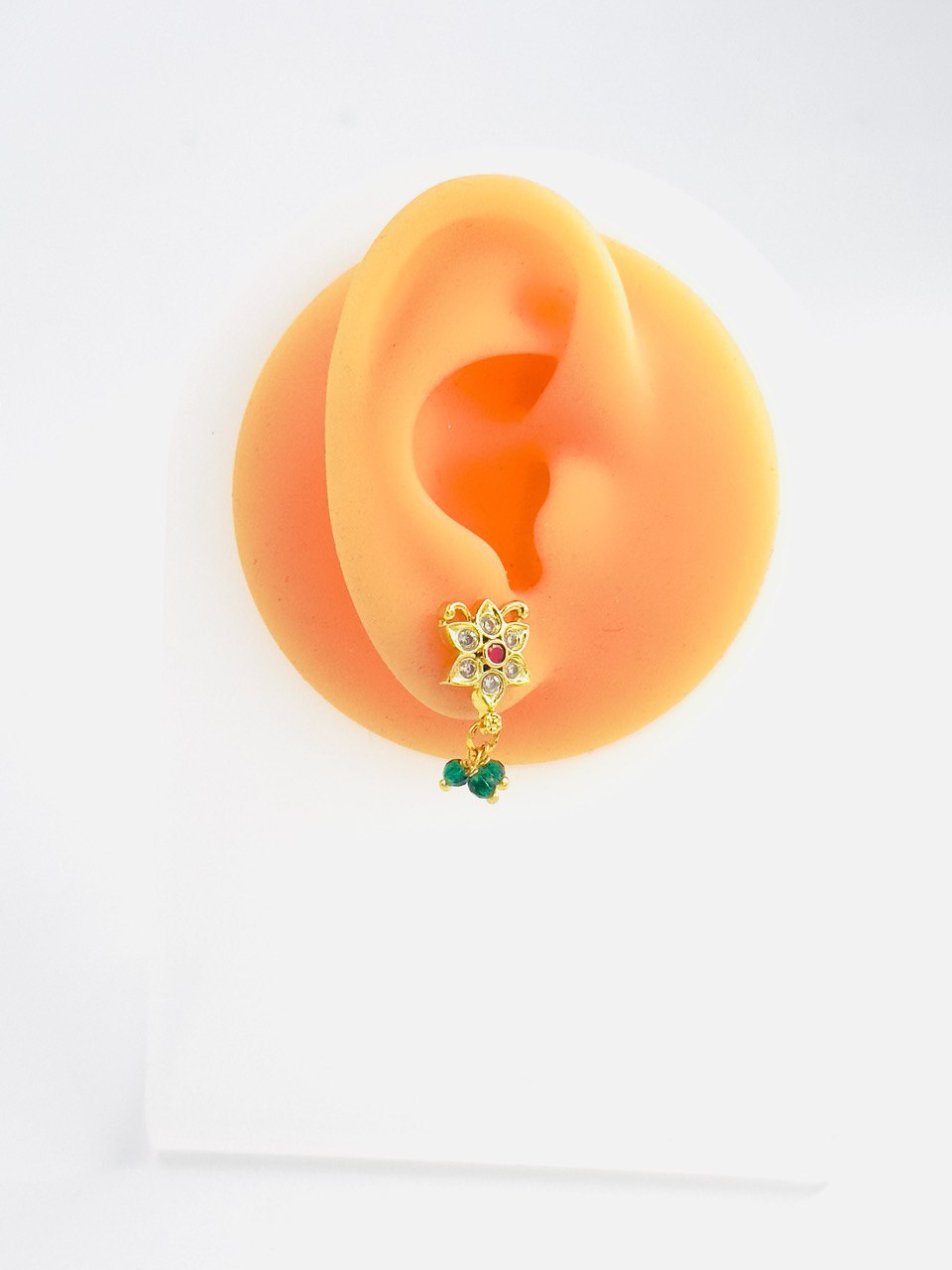 Multicolour  gold plated studs