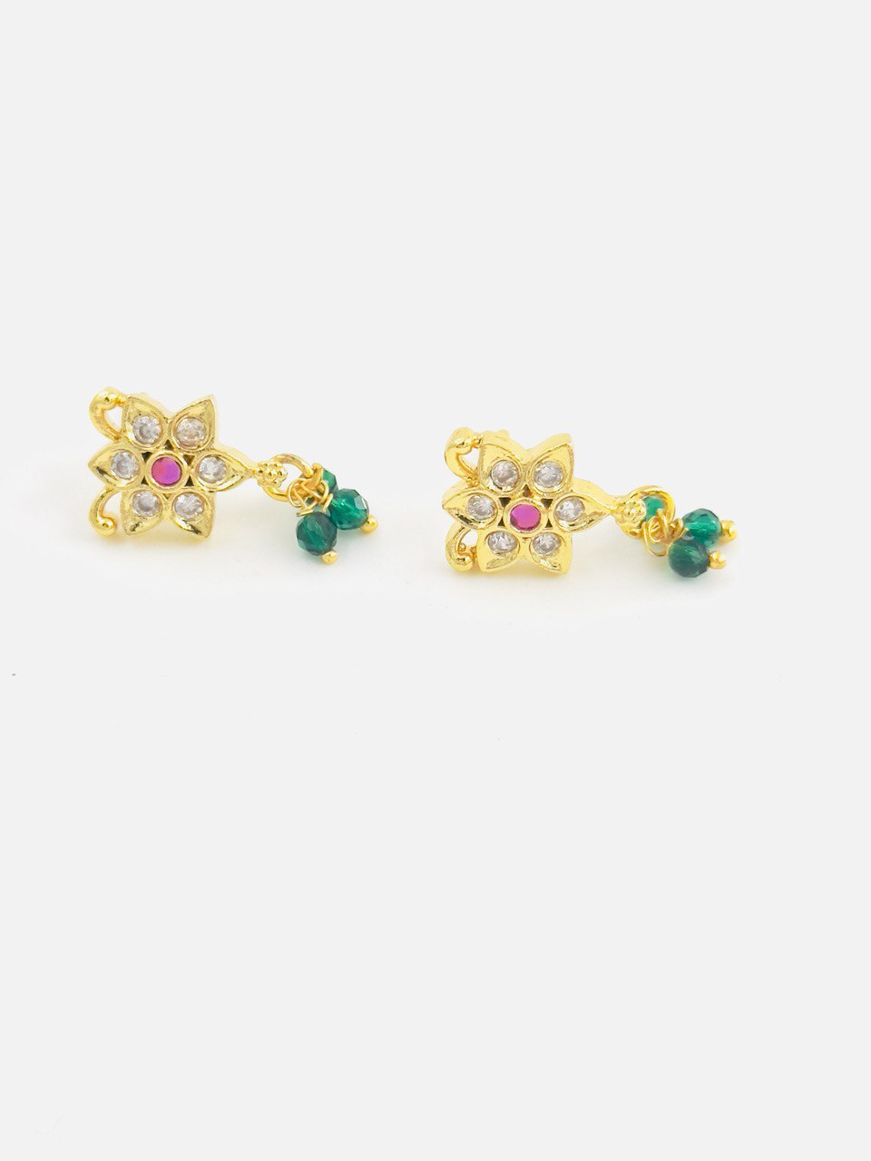 Multicolour  gold plated studs