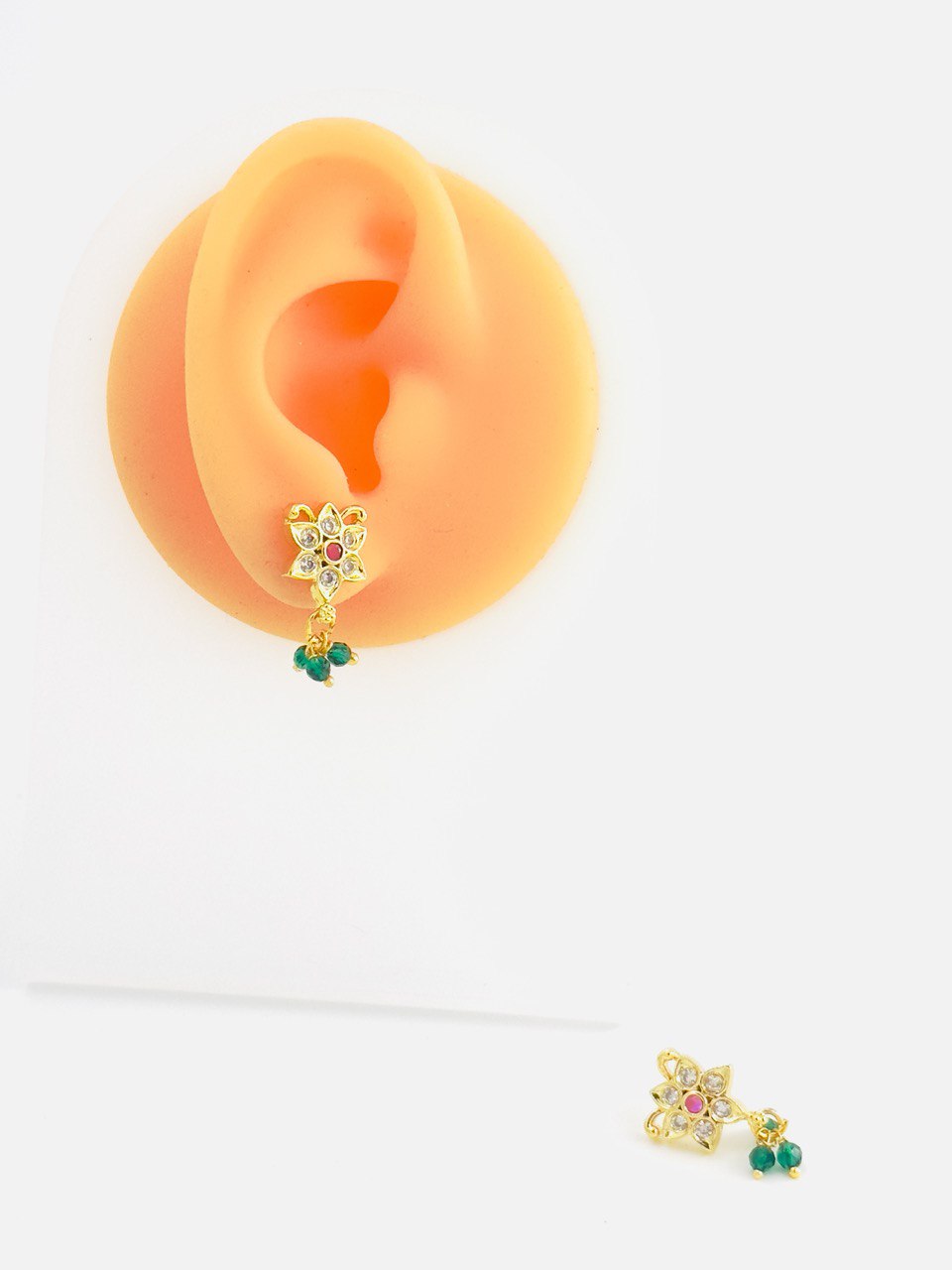 Multicolour  gold plated studs
