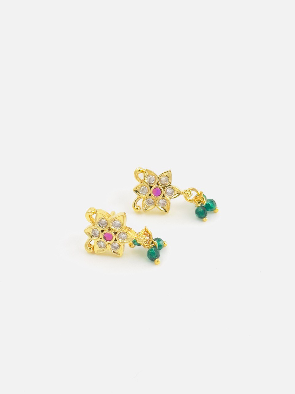 Multicolour  gold plated studs