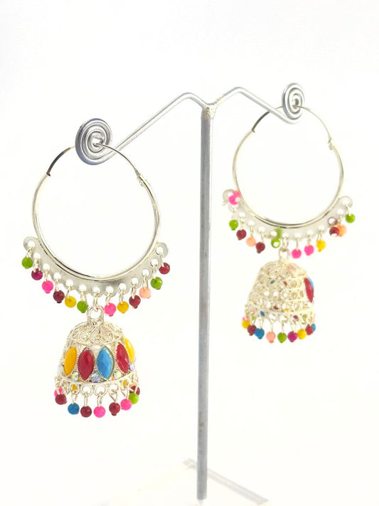 Multicolour  Aadhya  Jhumkis