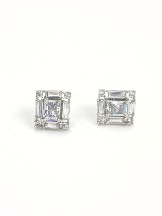 Square American Diamond studs