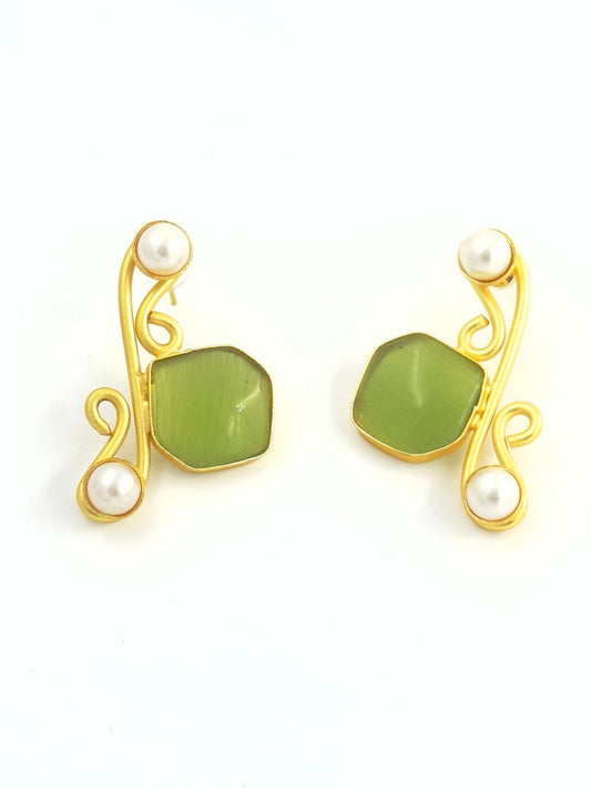 Green Gold plated dangler