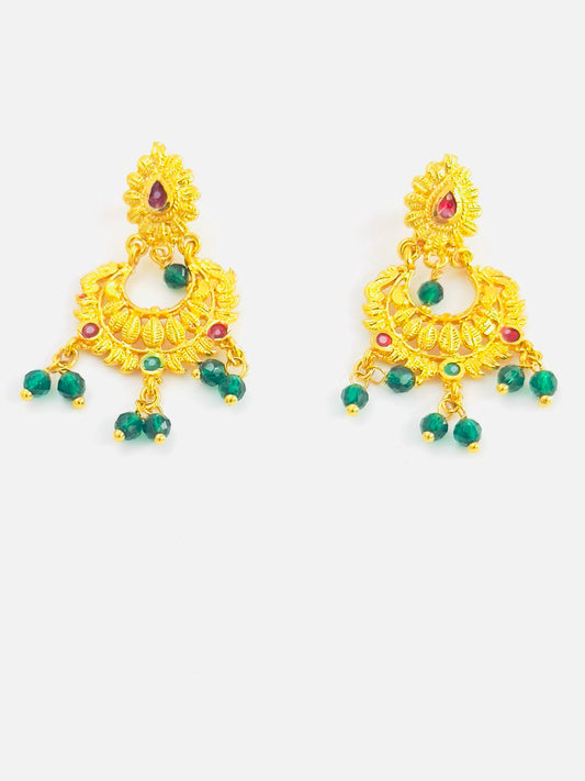 green  gold plated Hangings