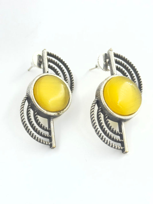 Yellow antique  studs
