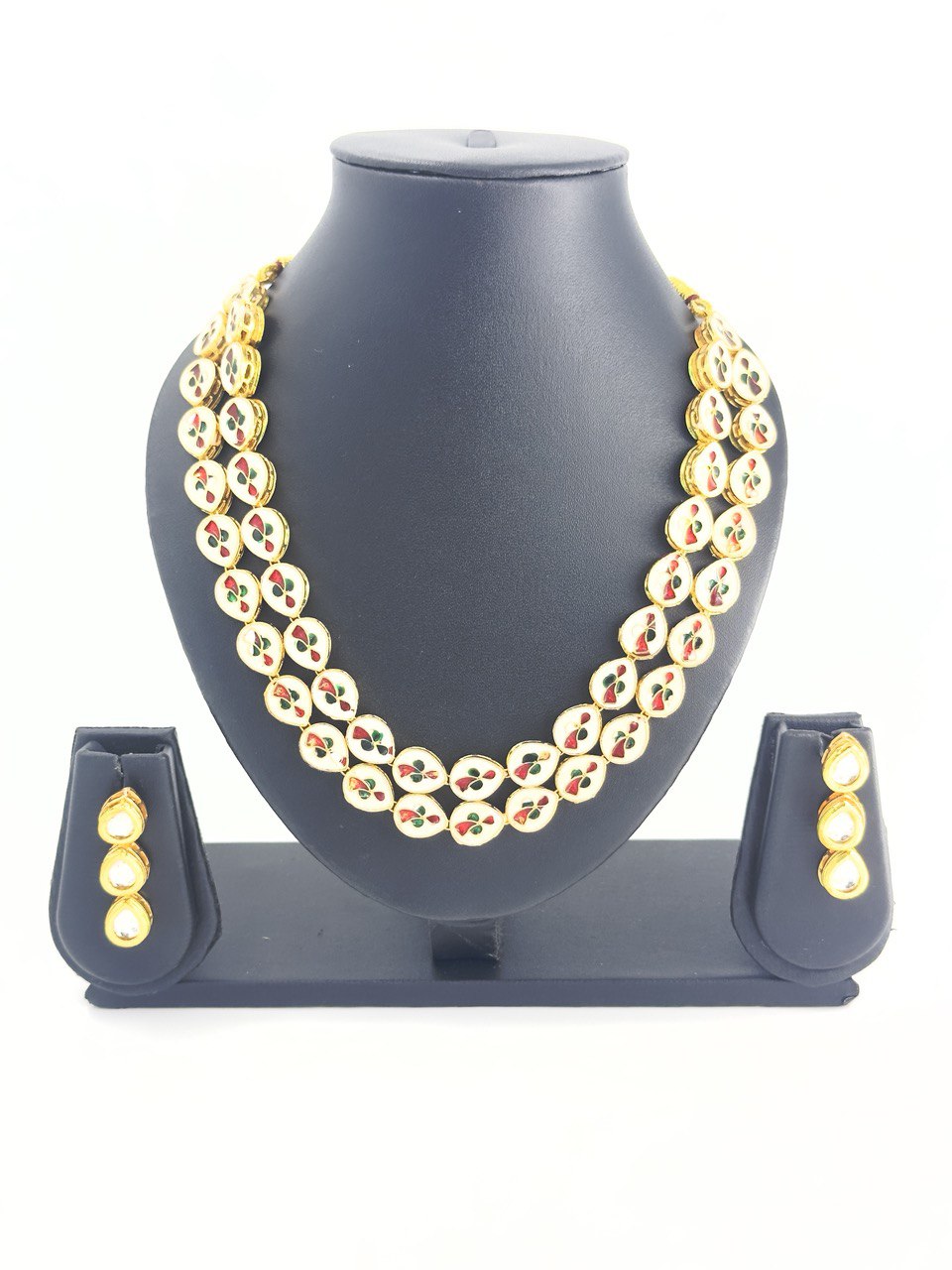 Dual 2 in 1 Kundan Necklace  set