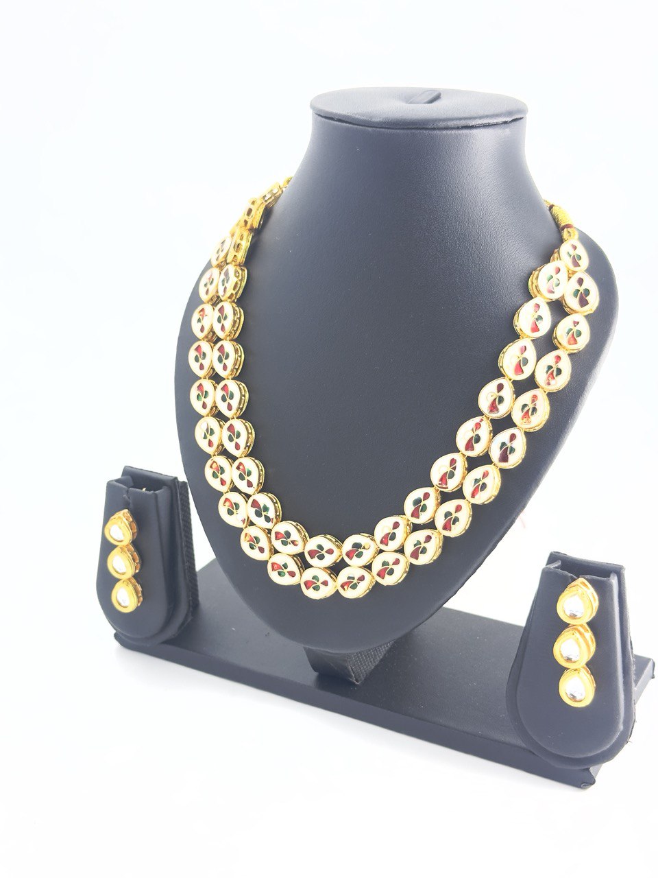 Dual 2 in 1 Kundan Necklace  set