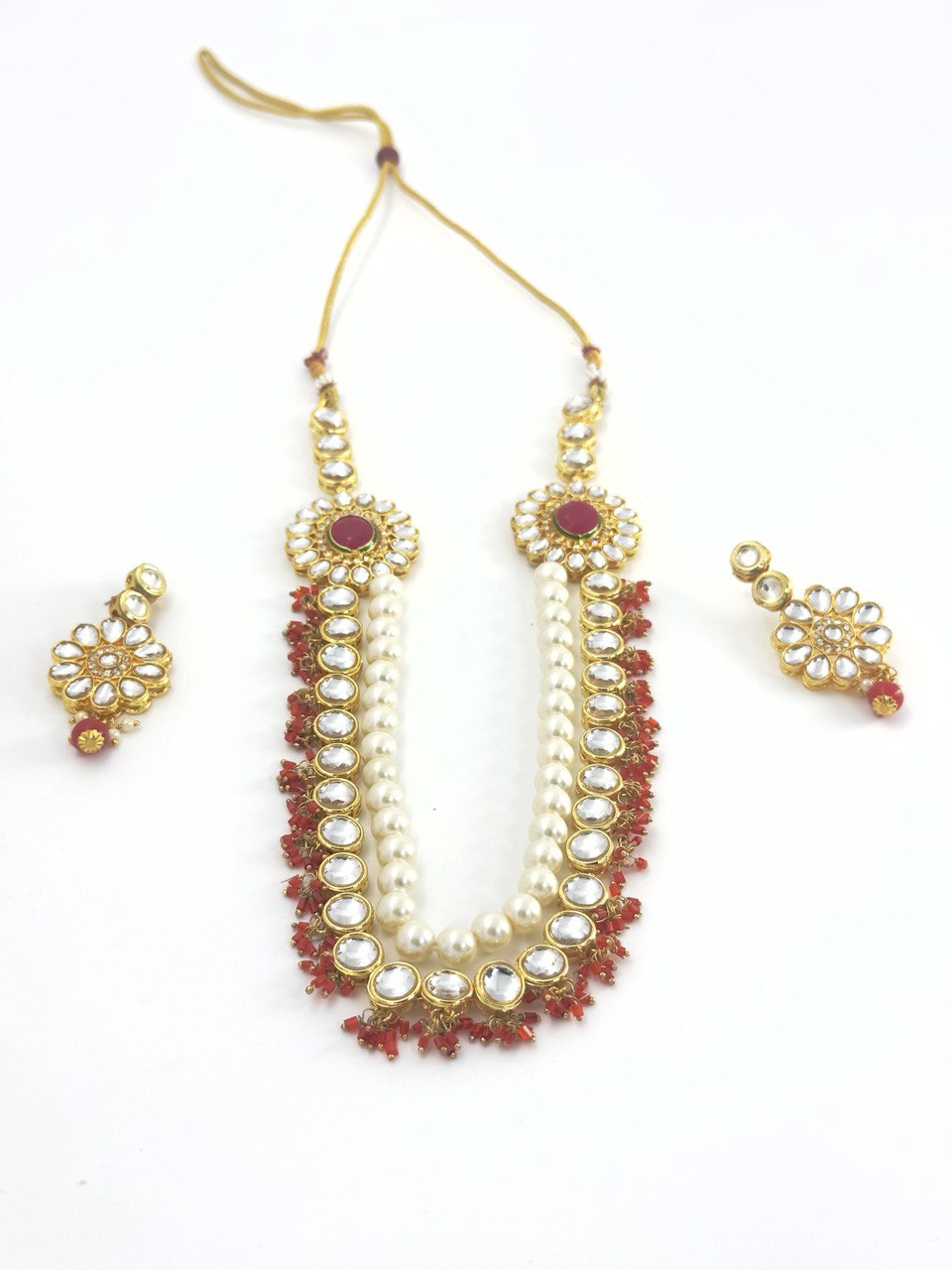 Red Kundan   Necklace  set