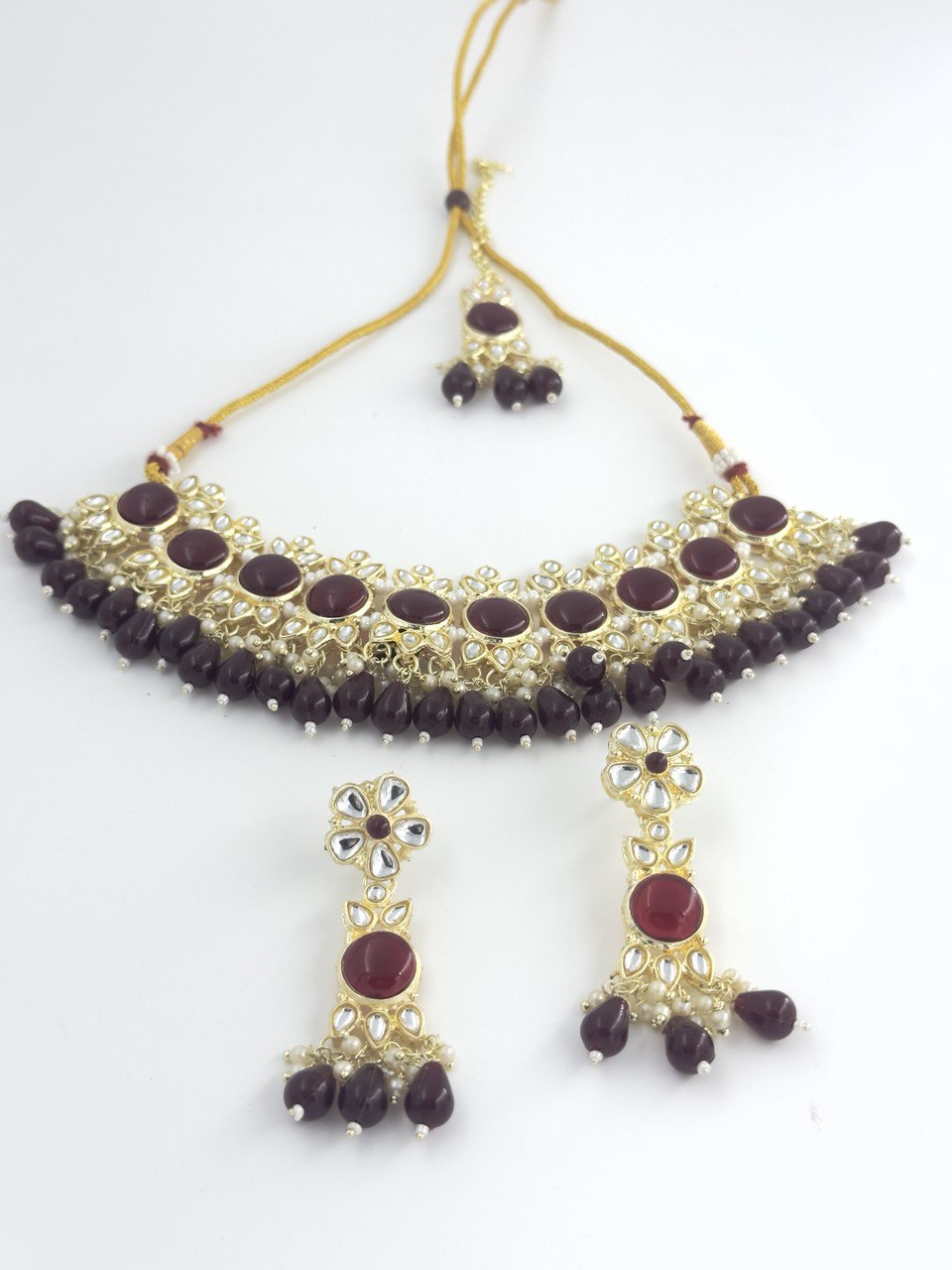 Brown  kundan   Necklace  set