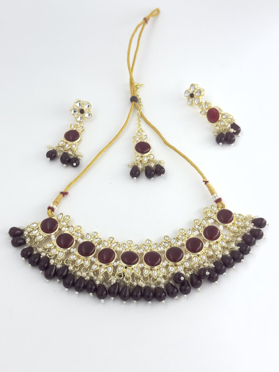 Brown  kundan   Necklace  set