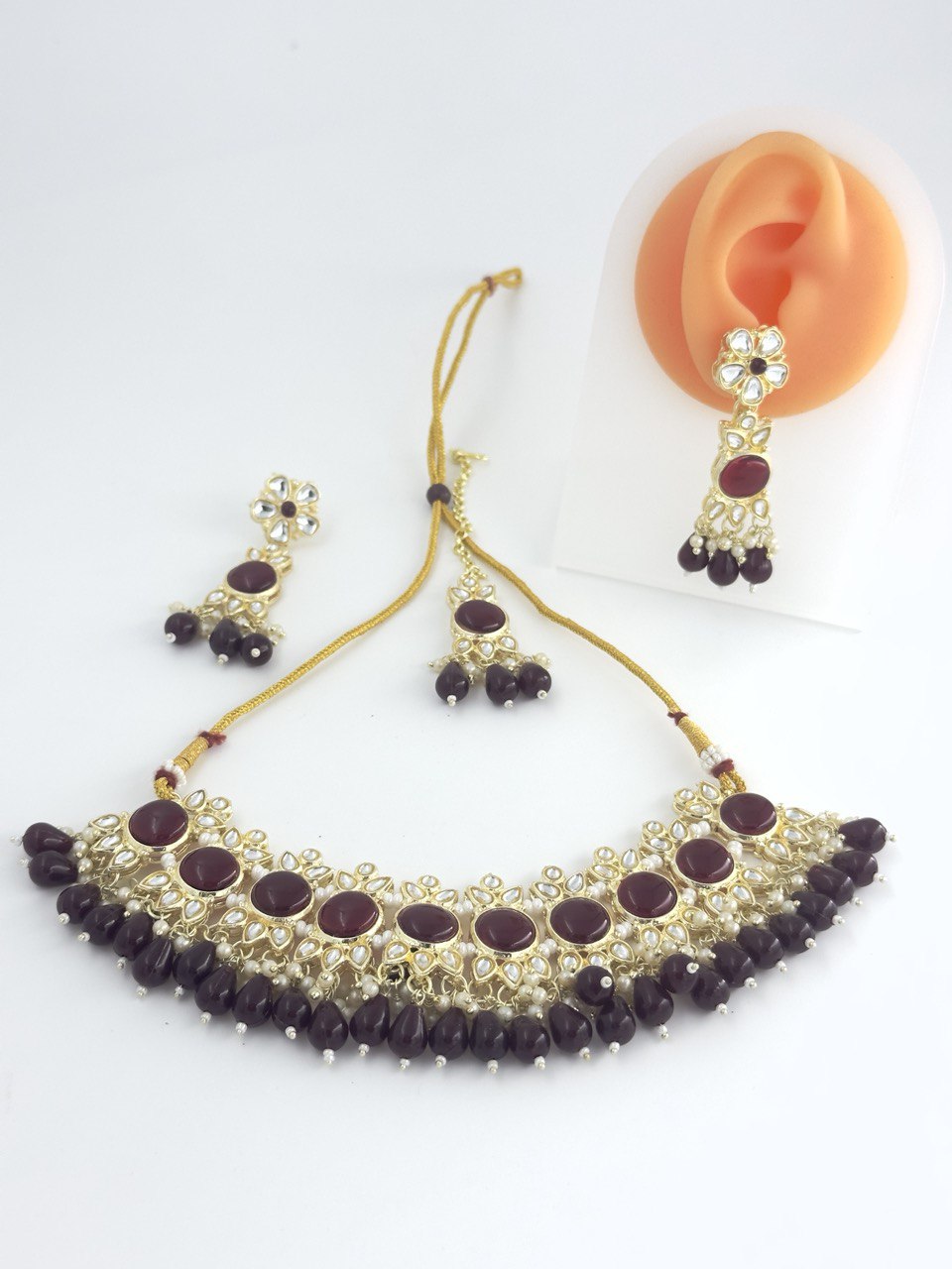 Brown  kundan   Necklace  set