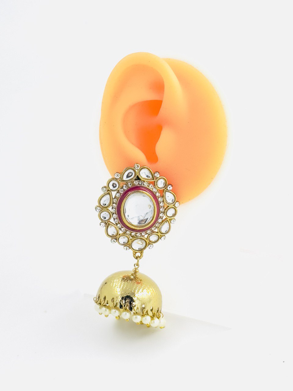 Kundan Jhumki earrings
