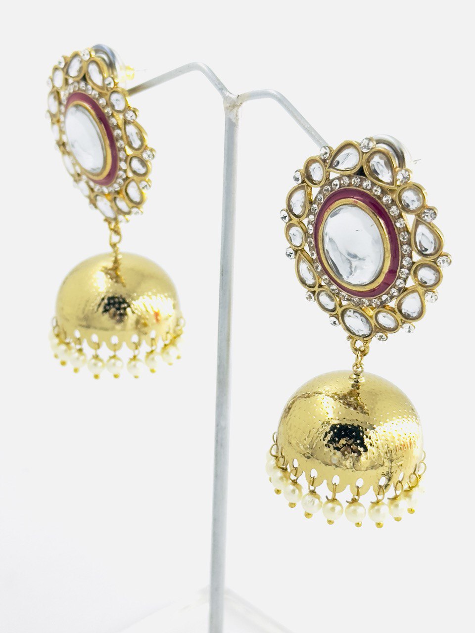 Kundan Jhumki earrings