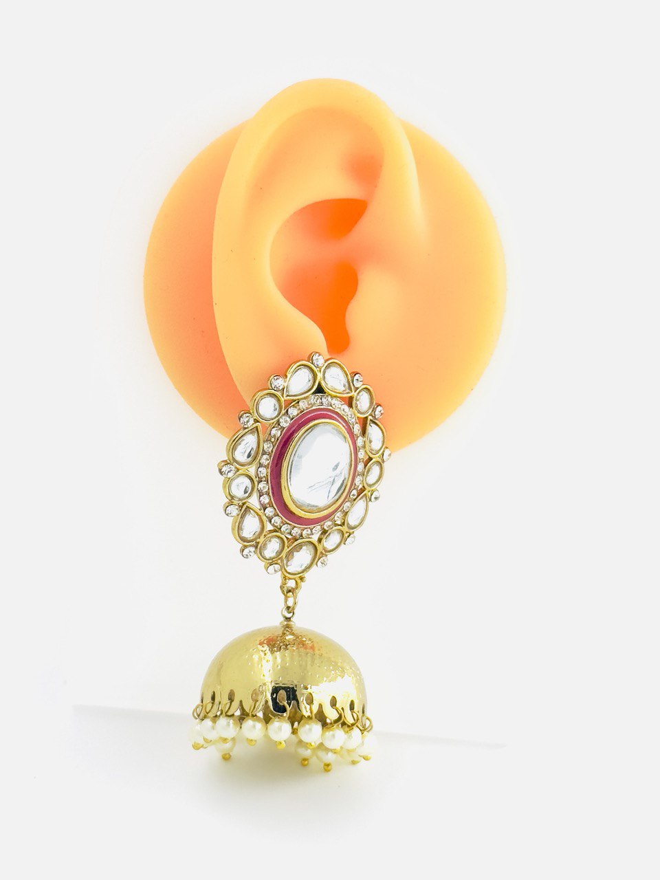 Kundan Jhumki earrings