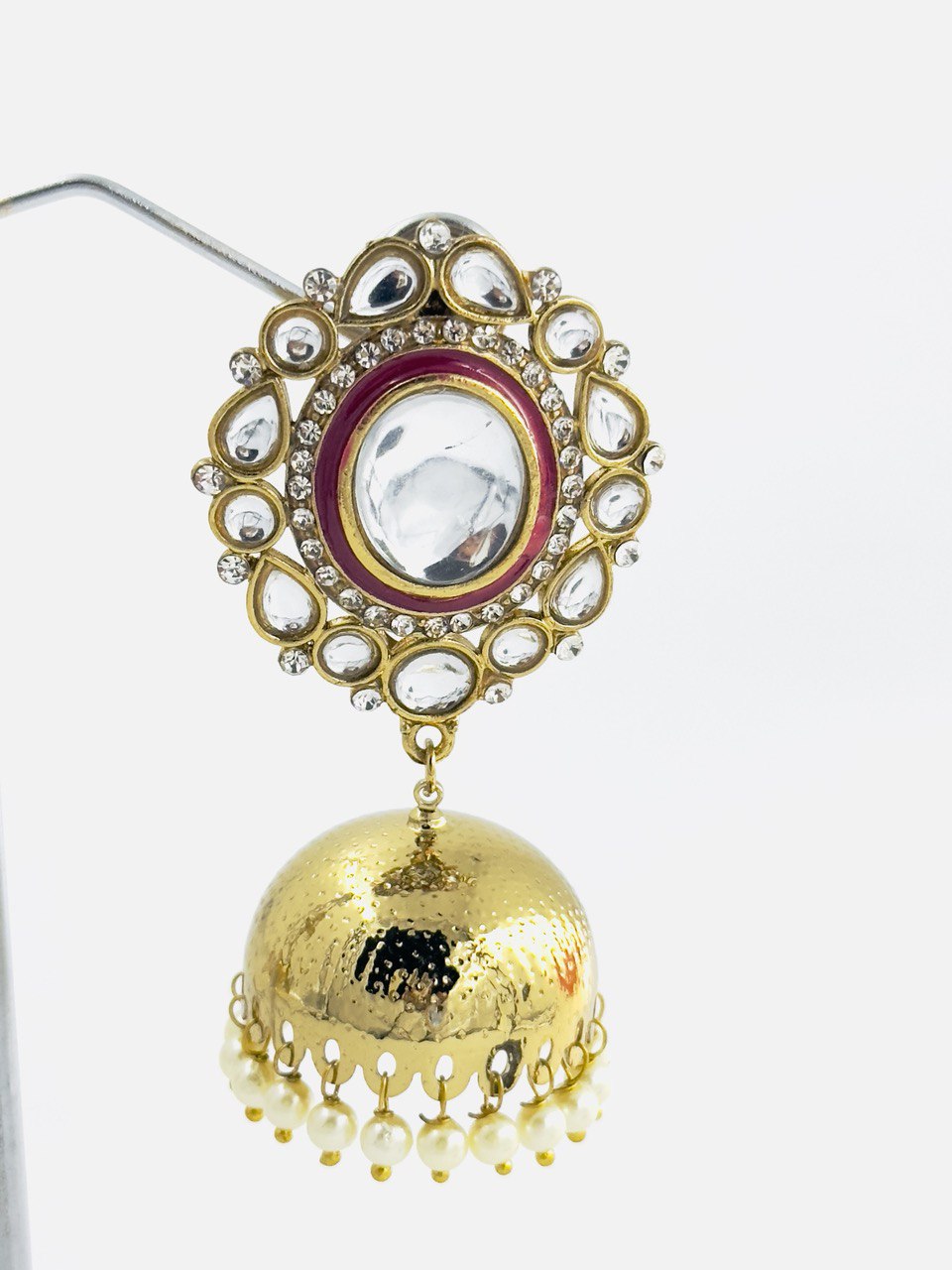 Kundan Jhumki earrings