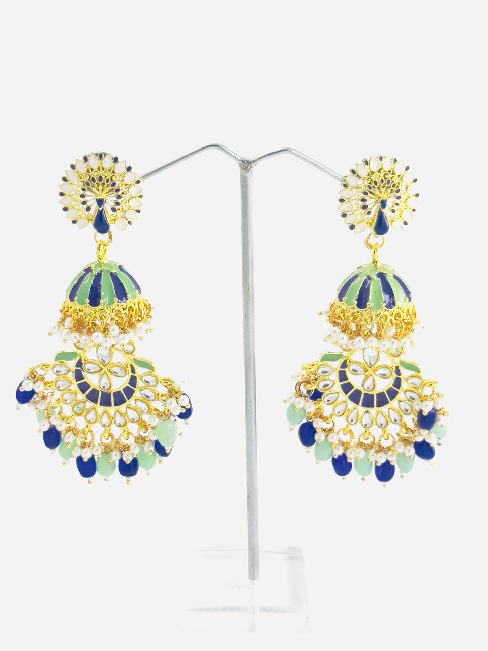 multicolour  Meenakari dangler