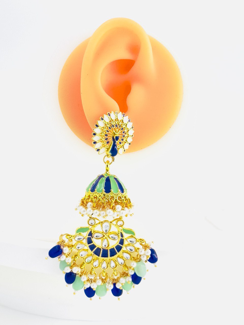 multicolour  Meenakari dangler