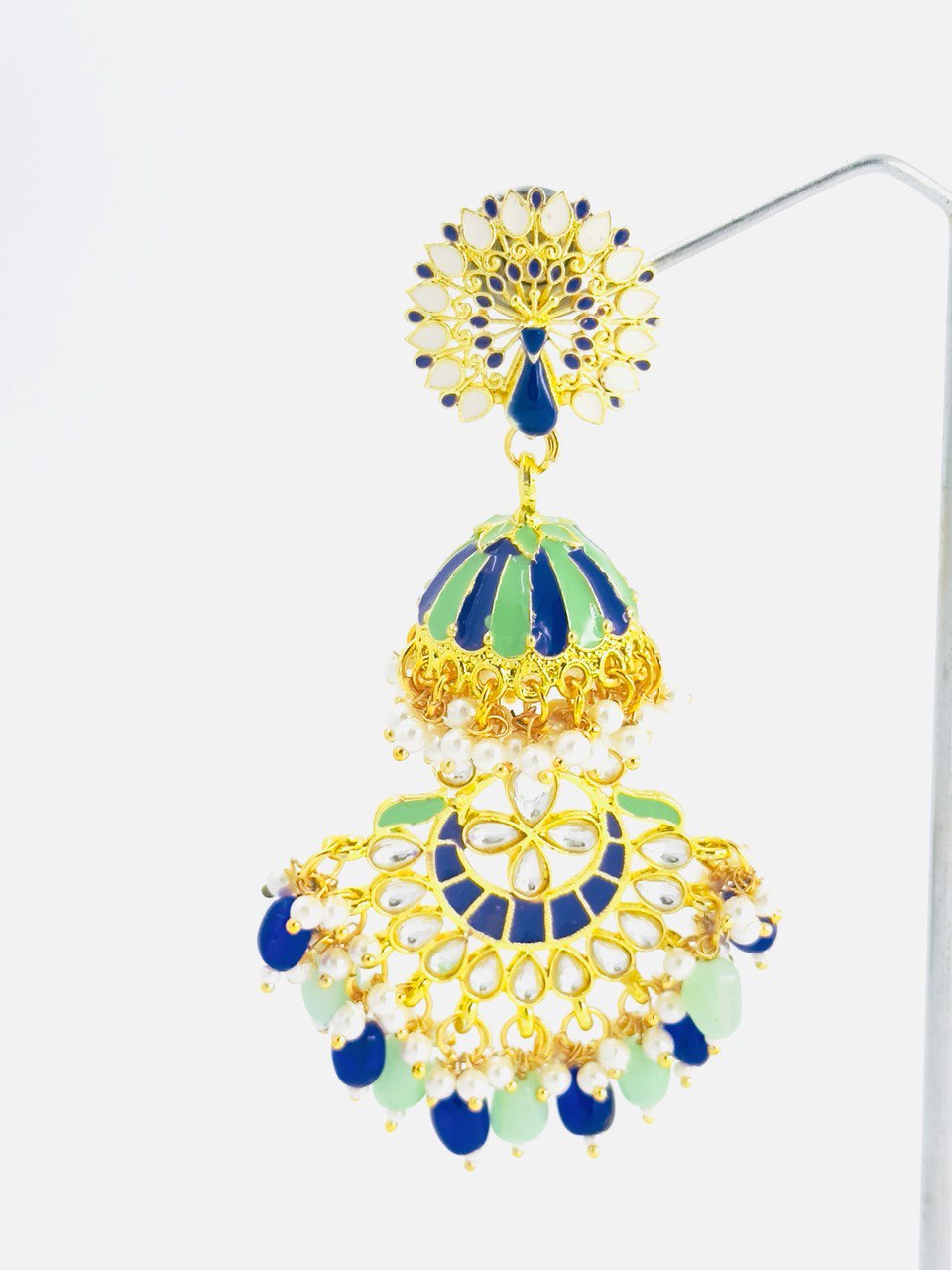 multicolour  Meenakari dangler