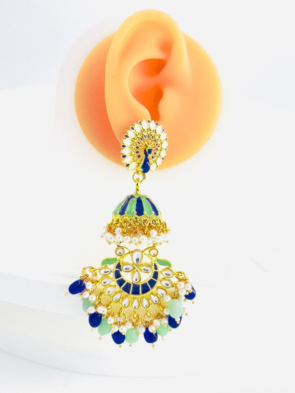 multicolour  Meenakari dangler