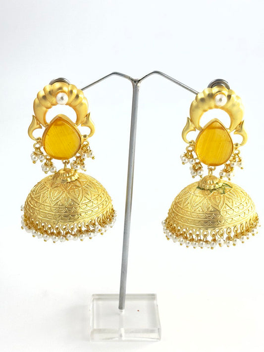 yellow  Brass dangler