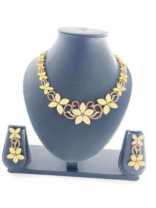 Ruby antique jewellery set
