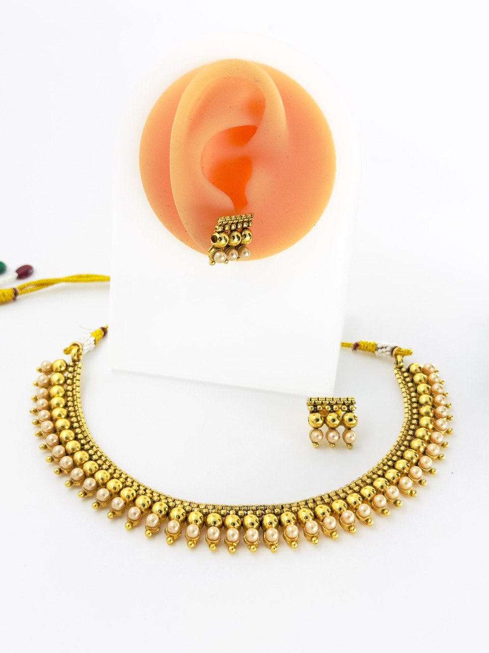Yashas gold plated  necklace  set
