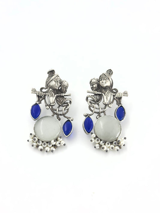 Multicolour Silver Antique dangler