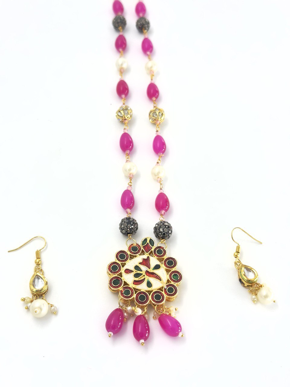 Pink Jaipur Maala set