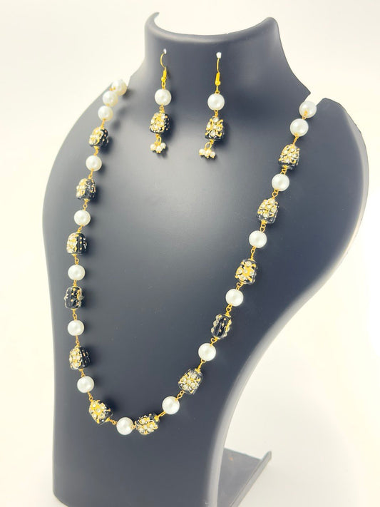 Black Jaipur Maala set